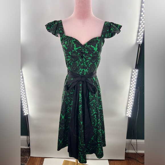 EUC Chicstar Ruffle Sleeve Flare Dress - Picture 6 of 12